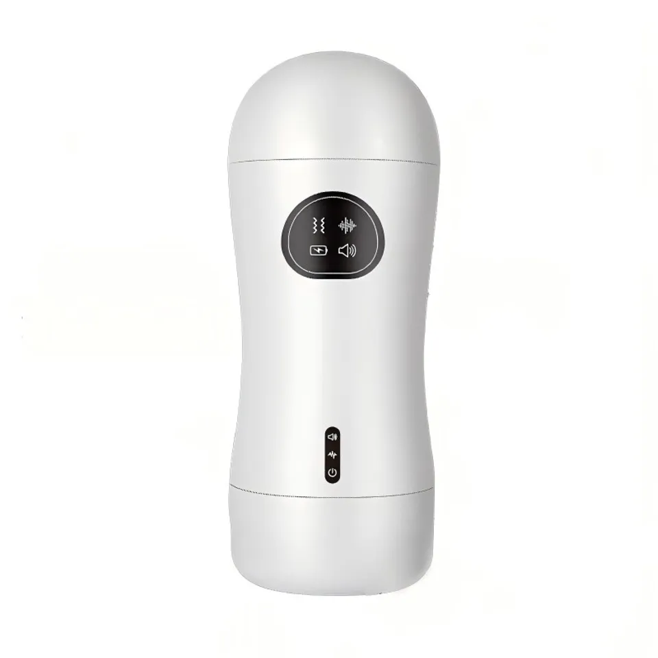 Manual masturbator cup KY01, closed, seen from the front